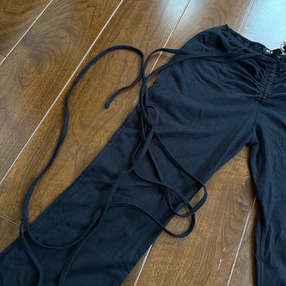 Motel Rocks - Flared Tied-Waist Pants (Saker Trousers)